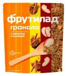 Мюсли запеченные, Фрутилад 270 г гранола с яблоком и корицей
